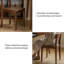 Chaise en bois massif noyer noir moderne