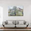 The Vegetable Garden With Trees In Blossom, Spring, Pontoise, 1877 Abstract Contemporary Wall Art Print-1441882827