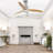 52'' Ceiling Fan With Led Lights And Remote Control, Silver