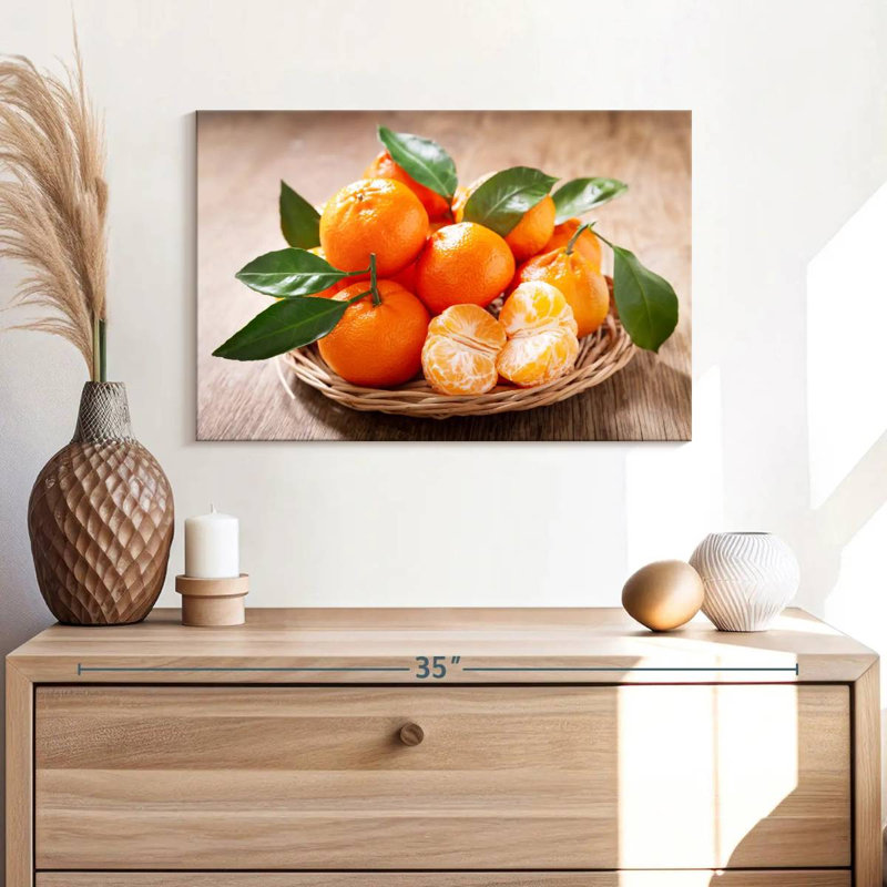 Yarlin Served Mandarin Oranges, 30" H x 45" W