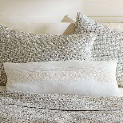 Florence Crochet Linen Bolster Pillow