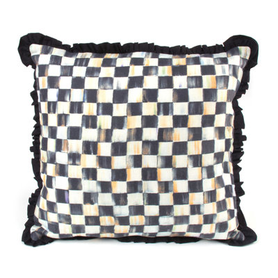 Courtly Check® Ruffled Square Throw Pillow