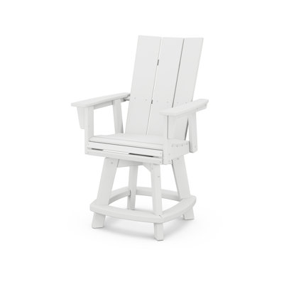 Modern Curveback Adirondack Swivel Counter Chair