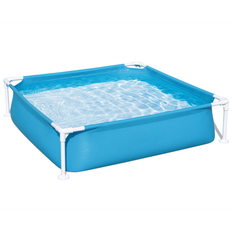 H2OGO! Blue Steel Frame Above Ground Pool 48" x 48" x 12"