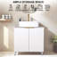 Ensemble de meuble-lavabo simple 30 po blanc moderne-827999280-827999247