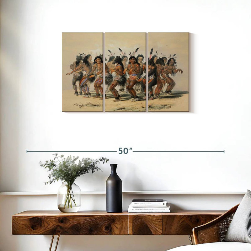 Lelar la danse des ours 1845, H 20 po x l 33 po
