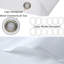 Rideau de douche simple abstrait + crochets