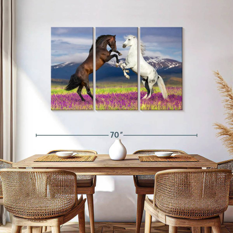 Chevaux ludiques, H 36 po x l 57 po
