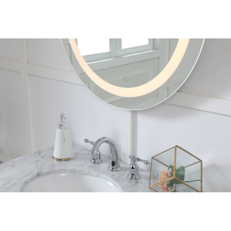 Sturdivant Flat Wall Mirror, 28" H x 28" W