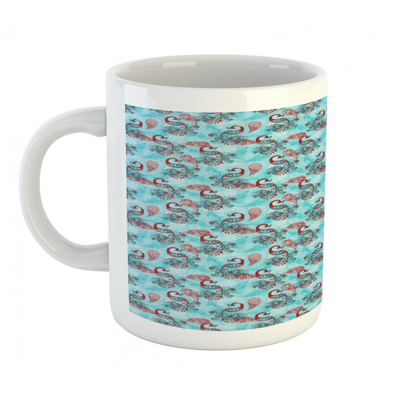 Grande tasse à café peacock
