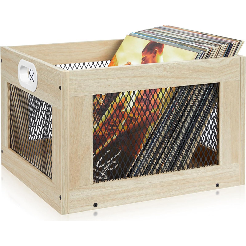 Caisse de rangement pour disque vinyle