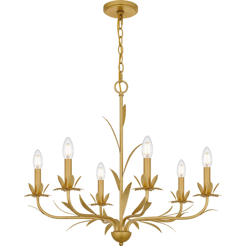 Lustre traditionnel / à 6 lumières de style bougie Karelin
