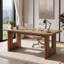 Bureau en bois massif, bureau d'ordinateur de direction 63 pouces