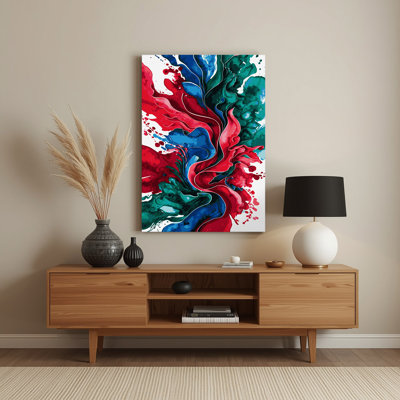Watercolor Abstract 71 Gray Metal Wall Art