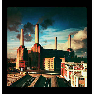 Pink Floyd - Animaux 12 x 12 sous plexi, affiche encadrée