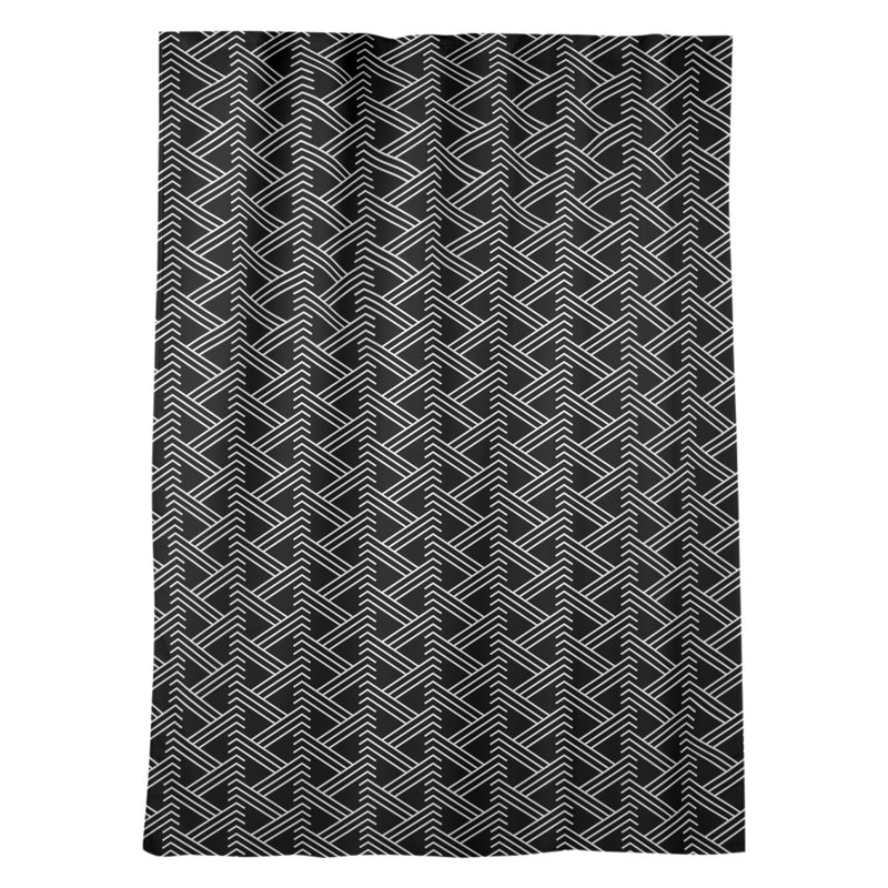Jordao Room Darkening Curtain Single Panel, Black