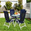 Chaise longue inclinable