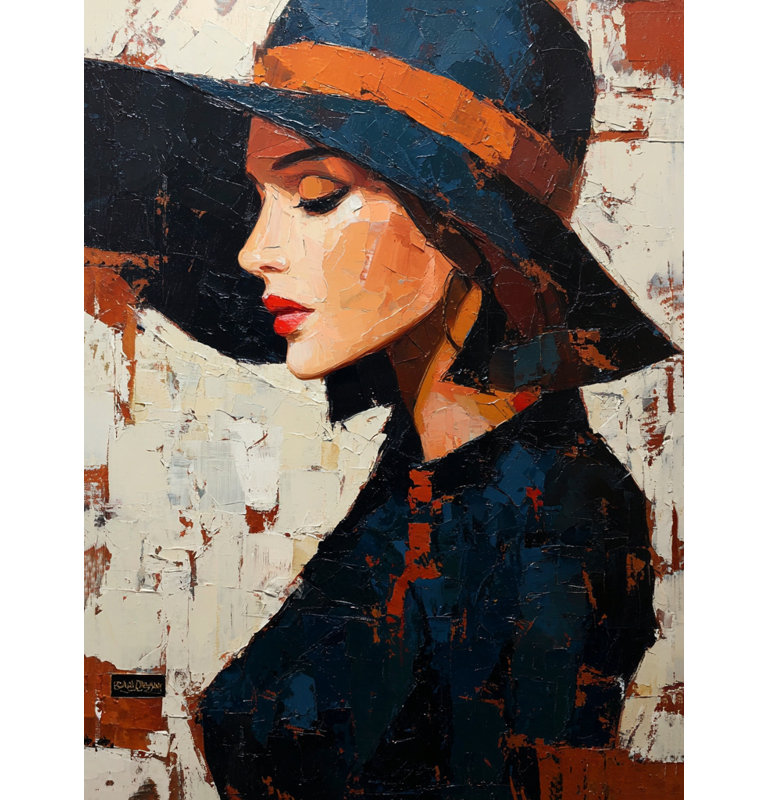 Midnight Muse Wrapped Canvas Wall Art