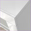 Buffet noir brillant avec lumières DEL, L 51,2 po x l 13,8 po x H 38,2 po, armoire de rangement à 3 portes | Moderne | Salon