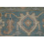 Tapis indien rose et bleu à motif floral Oushak 9 x 12