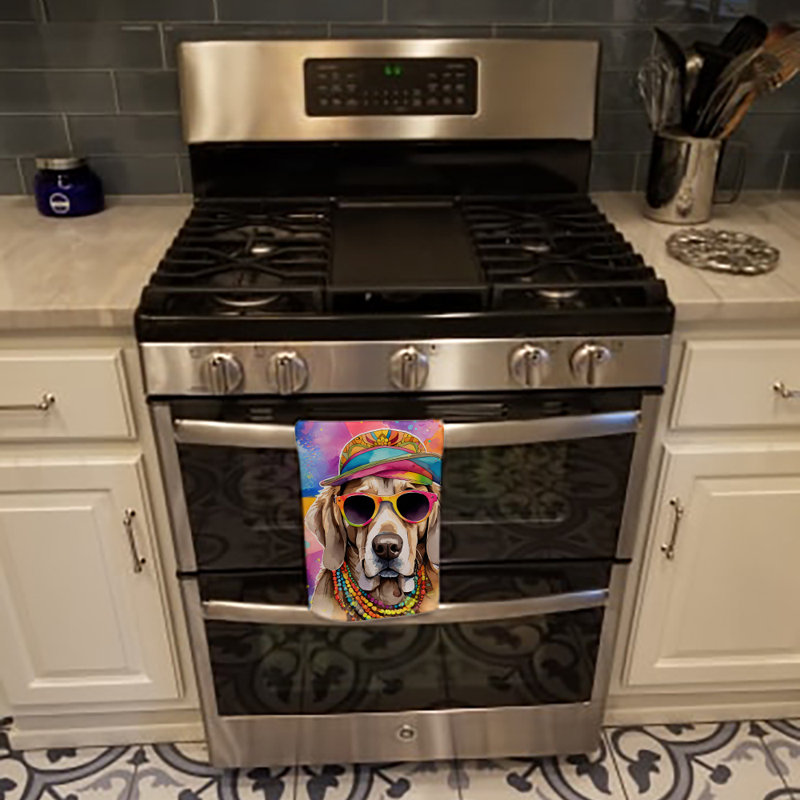 Serviette de cuisine Weimaraner Hippie Dawg