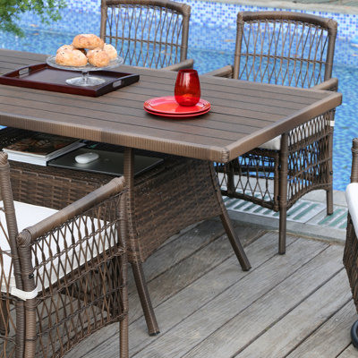 Outdoor Wicker Dining Table