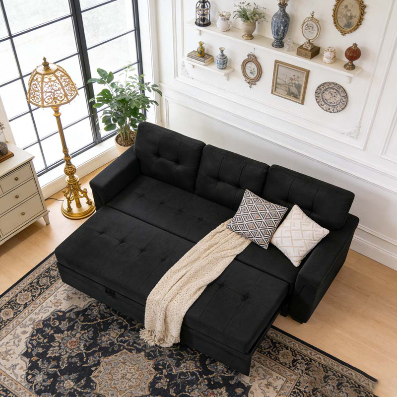 86'' Upholstered Pull-Out Sofa Bed