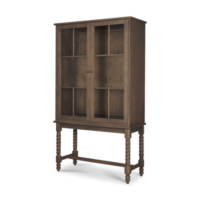 Vitrine Cromwell | Bois brun moyen