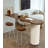 Solid Wood Suspended By Air Over Acrylic Bar Counter Table-1007925945