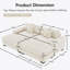 Canapé modulaire surdimensionné 82,6 po Cloud