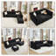 Canapé modulaire rembourré modulaire en chenille 6 pièces 6 pièces Comfy-1060837969