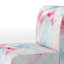 Fauteuil de chambre à motif géométrique blanc et rose