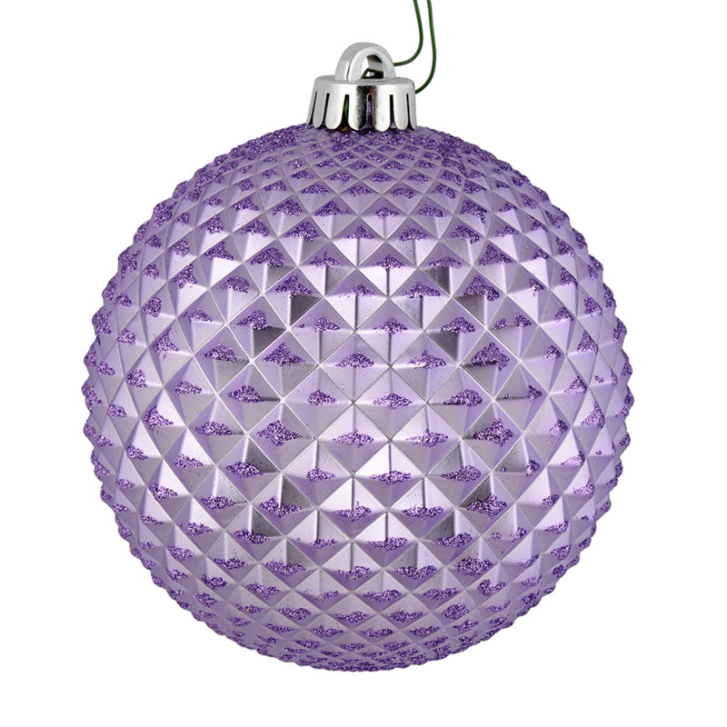 Ornement boule Durian Glitter, Lavande