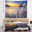 Tapisserie de sandy beach avec ondulations en avec accessoires suspendus en polyester mer mer et inclus-28490257