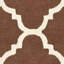 Tapis brun foncé / ivoire en laine touffeté à la main Cannen-369443554