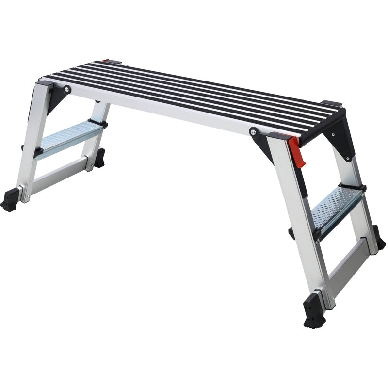 Échelle en aluminium pour banc de travail pliant antidérapant avec capacité de 330 lb