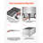 Stainless Steel Floor Mop Sink 24.02 x 24.02 x 12.99 in with Wall-Mounted Bracket