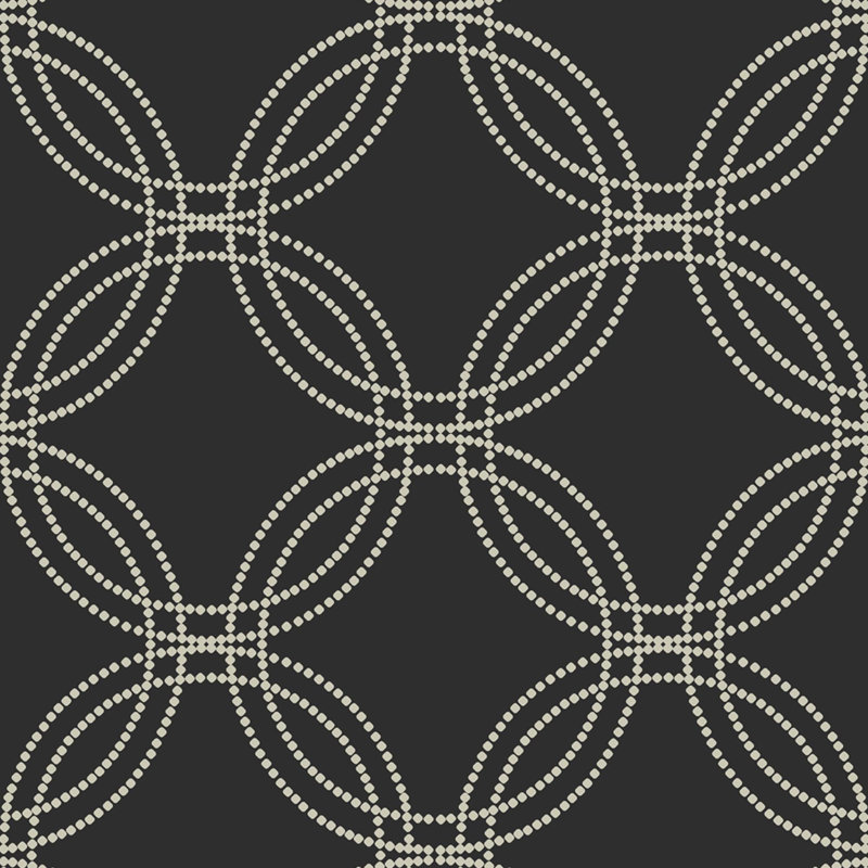 Superfresco Easy Serpentine Geometric Wallpaper, Black
