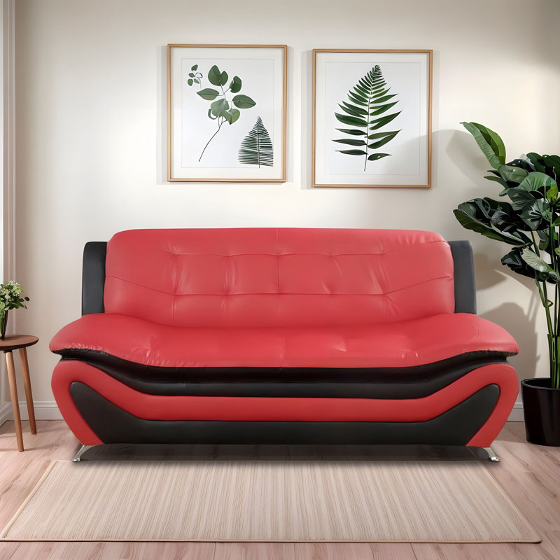 Canapé de luxe à trois places - Cuir respirant de qualité supérieure avec structure en bois massif et support ergonomique