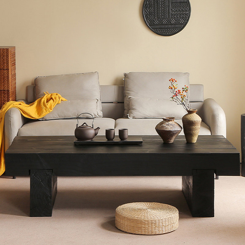 Table basse Wabi-sabi, H 15,74 po x l 55,11 po x P 27,55 po