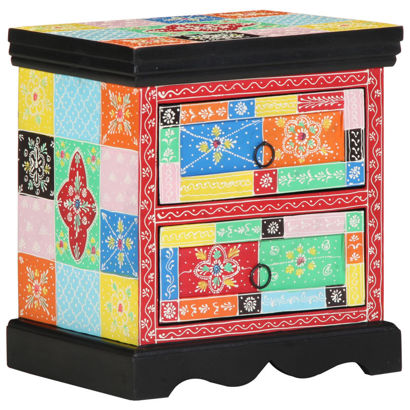 40cm W Solid Wood Bedside Table