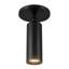 Mason 5-in Black dimmable LED Semi-Flush Mount-1986367883