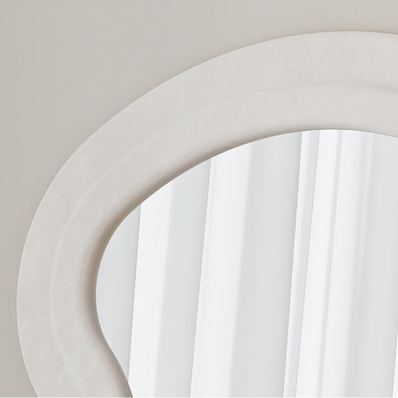 Miroir blanc crème
