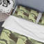 Camouflage vert militaire - ensemble de housse de couette abstrait - polyester en microfibre-1064468673