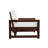 Solid Wood Teak Outdoor Loveseat With Cushion And Arms-1171304327-1171343904