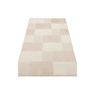 Premium 100% Cotton Flatweave Carpet, 31.5 x 118.1 inches | No Pile, 3.5 lbs/sq yd | Stylish Beige Color, Machine Washable at 86°F | Easy to Clean with Vacuum & Spot Remover, Perfect for Living Room & Bedroom