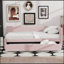 Lit de jour simple rembourré avec couchette-1960620890