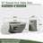 Steel Propane Fire Bowl Outdoor Round Propane Fire Pit With Tank Holder