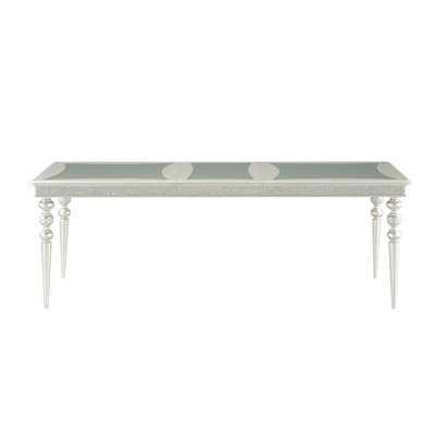 Platinum Finish Dining Table