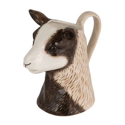 Stoneware Goat Shaped Pitcher